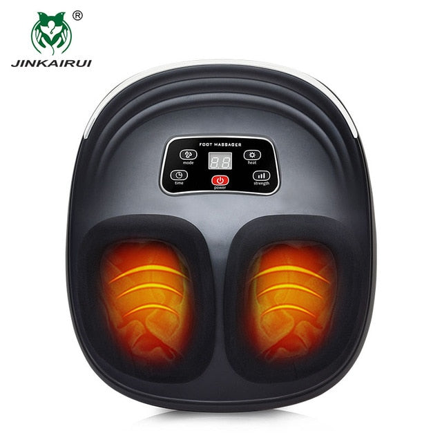 Jinkairui Kneading Air Compression Electric Foot Massage Machine For Health Care Infrared With Heating and Therapy Anti-stress
