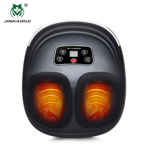 Jinkairui Kneading Air Compression Electric Foot Massage Machine For Health Care Infrared With Heating and Therapy Anti-stress