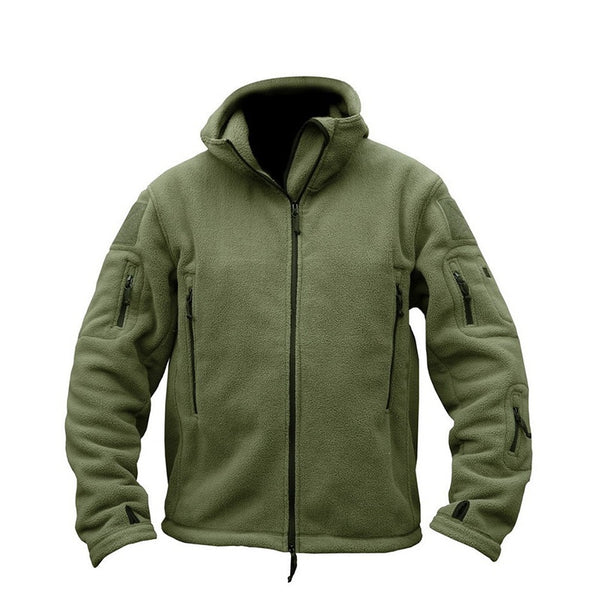 TACVASEN Winter Airsoft Military Jacket Men Fleece Army Tactical Jacket Thermal Hooded Jacket Coat Outerwear Hoody Mens Clothing