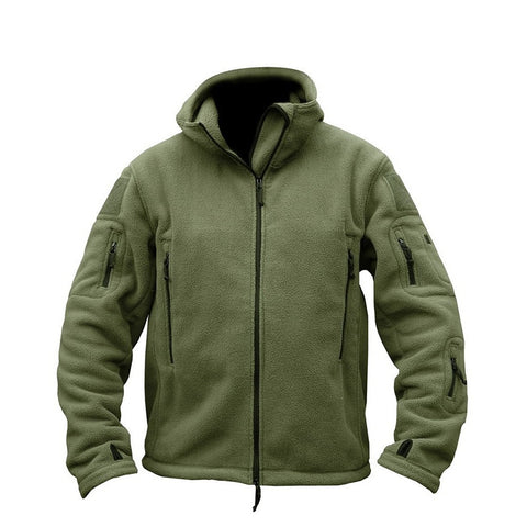 TACVASEN Winter Airsoft Military Jacket Men Fleece Army Tactical Jacket Thermal Hooded Jacket Coat Outerwear Hoody Mens Clothing