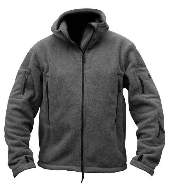 TACVASEN Winter Airsoft Military Jacket Men Fleece Army Tactical Jacket Thermal Hooded Jacket Coat Outerwear Hoody Mens Clothing