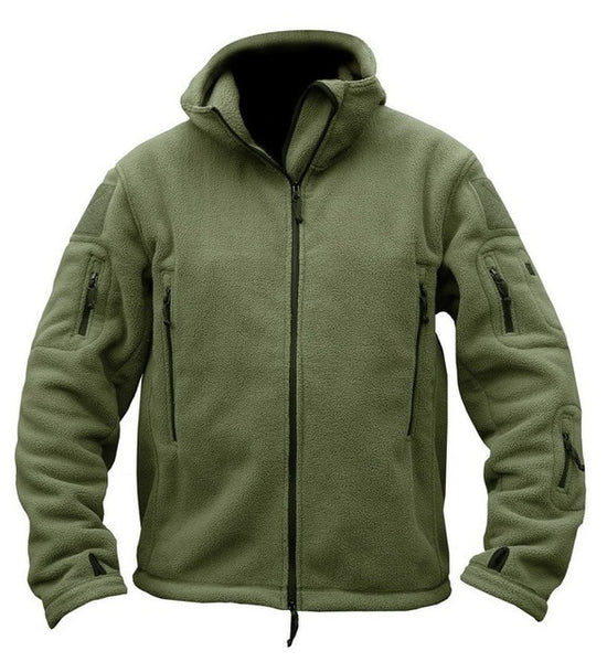 TACVASEN Winter Airsoft Military Jacket Men Fleece Army Tactical Jacket Thermal Hooded Jacket Coat Outerwear Hoody Mens Clothing
