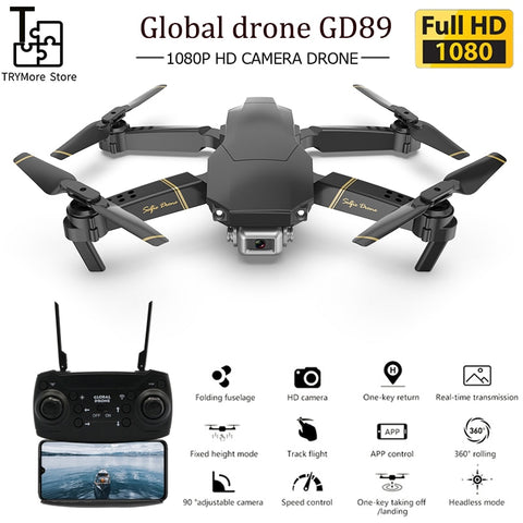 Try Global Drone Gd89 Dron With Hd Camera 1080p Live Video Rc Helicopter Fpv Quadrocopter Drones Vs Drone E58 E520