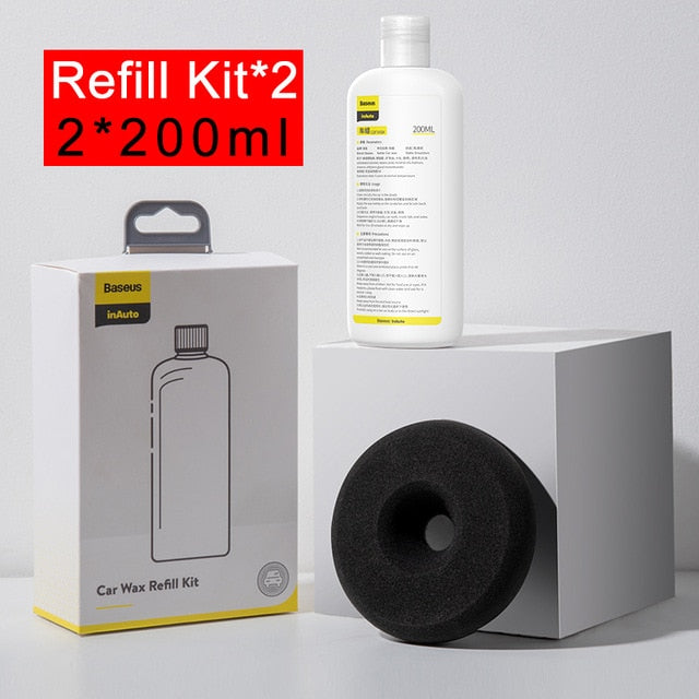 Baseus 200ml Car Wax Refill Kit Car Polisher For Scratch Repair Auto Paint Care Car Waxing Polishing Accessories