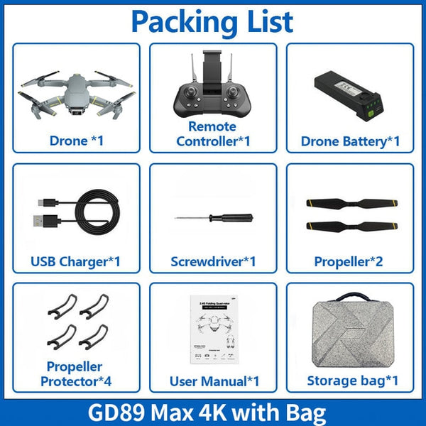 4K/6K Camera HD GPS Quadrocopter with Adjustable Gimbal EXA MAX Drone Obstacle Sensing Quadcopter Mini Follow Me Drones RC Dron