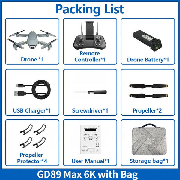4K/6K Camera HD GPS Quadrocopter with Adjustable Gimbal EXA MAX Drone Obstacle Sensing Quadcopter Mini Follow Me Drones RC Dron