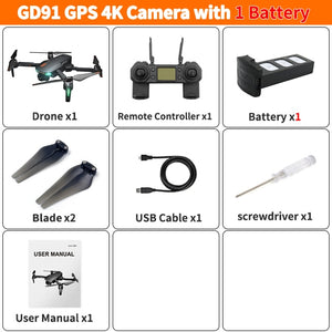 4K GPS Drone Camera 2-Axis Anti-Shake Servo Gimbal Quadcopter Profesional Dron Quadrocopter VS SG906 PRO FIMI Zino dropshipping