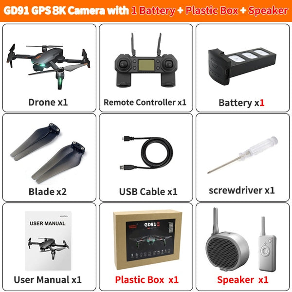 4K GPS Drone Camera 2-Axis Anti-Shake Servo Gimbal Quadcopter Profesional Dron Quadrocopter VS SG906 PRO FIMI Zino dropshipping