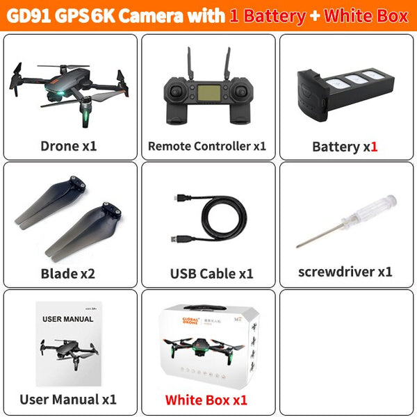 RC Drone 4K GPS Quadrocopter Dron with HD 2-Axis Servo Gimbal Camera Anti-Shake Follow Me Quadcopter VS K20 F11 SG906 PRO